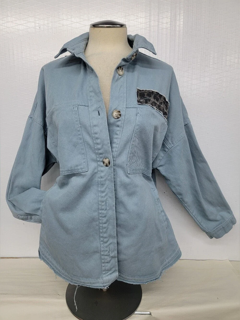 Blondie Rock Band Vintage-Style Denim Jacket - Upcycled
